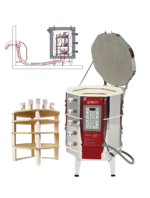 Skutt KM822 Kiln Package with Furniture Kit & Vent